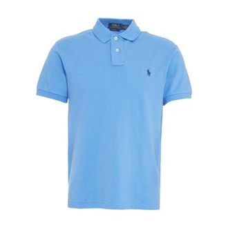 Polo Ralph Lauren Polo Shirts, male, Blue, S, Blue Slim Fit Polo T-Shirt