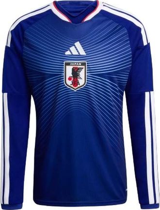 adidas Japan National Football Team 2026 Home Replica Long Sleeve Jersey Asia Sizing Japan Blue Ash Blue JZ9680