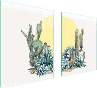 OEM Placa Protectora De Vidrio Para Estufa 85x52 Cactus