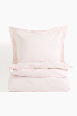 H&M Bettw&auml;sche aus Baumwollperkal f&uuml;r Einzelbetten - Pink