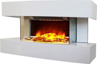 Chemin'Arte Cheminarte - Chimenea El&eacute;ctrica Blanca 2000w - Lounge Medium Blanc