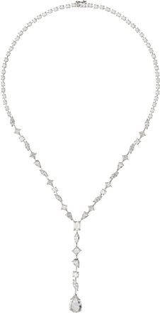 Latelita London Juliette Moissanite Statement Necklace Silver