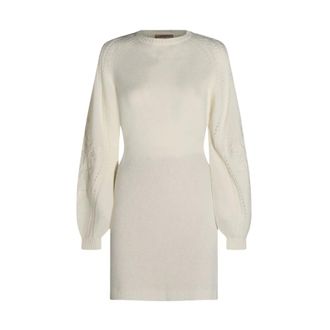 Twinset Dames, Jurken, Wit, Maat: XS Viscose