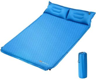 Costway Costway Colch&oacute;n Para Acampar Con Almohada Colchoneta Autoinflable Para 2 Personas Colch&oacute;n Doble En Espuma Para Camping Senderismo Vacaciones