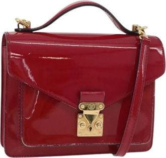 Louis Vuitton Pre-owned Cross Body Bags, female, Red, Size: ONE SIZE Pre-owned Monceau BB Hand Bag