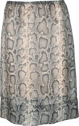 Sportmax Organza Midi Skirt - Beige/Black