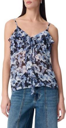 Robert Rodriguez Justine Cascading Ruffle Chiffon Camisole in Wild Wind at Nordstrom Rack, Size X-Small