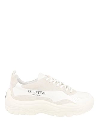 Valentino VLogo Gumboy Leather Low-Top Sneakers