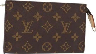 Louis Vuitton Pre-owned Clutches, female, Brown, Size: ONE SIZE Pre-owned Vintage Canvas Clutch