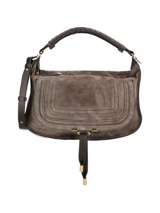 Chlo&eacute; Womens Marcie Suede Shoulder Bag