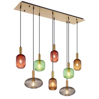 Globo Lighting L&aacute;mpara Colgante - Normy - Multicolor - Vidrio - Gran
