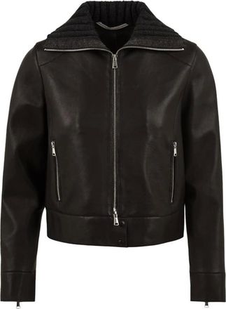 The Jackie Leathers Chaqueta Tilde Bonded Plong&eacute;e - Jackets - Mujer - Negro - 2XL