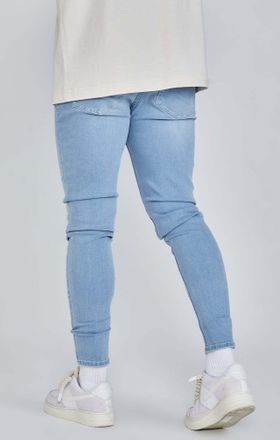 Siksilk Skinny-fit-Jeans SIKSILK Siksilk Jeans Skinny Jeans, Herren, Gr. 32, N-Gr, blau (denimblau), Obermaterial: 98% Baumwolle CO. 2% Elasthan EL., Jeans Sk