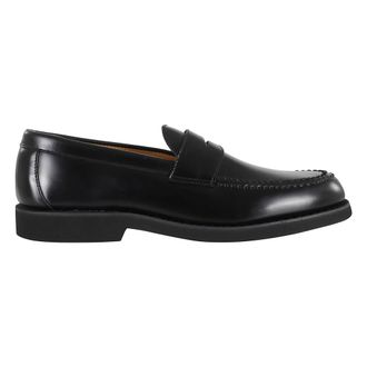 Sebago Loafers, male, Black, 10 UK, Black Leather Loafer with Square Toe