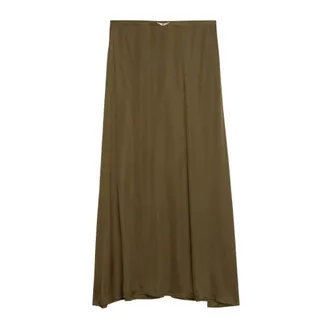 Zadig&Voltaire Jimeno Satijnen Rok - Dames - Rokken - Groen - Maat: XL Satijn