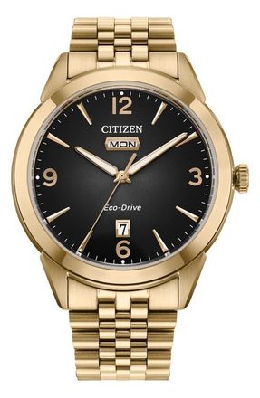 Citizen Rolan Eco-Drive Bracelet Watch, 40.5mm in Gold-Tone at Nordstrom