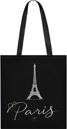 Generic Eiffel Tower Paris French Tote Bag for Women Men Shoulder Bags Purses Pouch Handbags