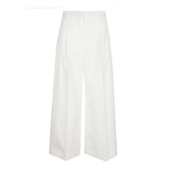 Max Mara Wide Trousers, female, White, Size: XS Wide Trousers