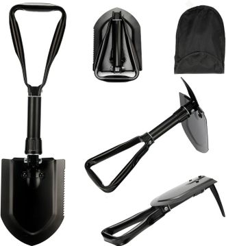 OEM Pala De Nieve Plegable De 58 Cm Para Nieve Y Camping, Multifuncional, De Acero Al Carbono De Alta Resistencia, Ideal Para Senderismo Y Conducci&oacute;n - Ot