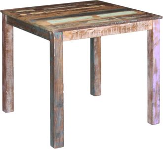 vidaXL Mesa De Comedor De Madera Maciza Reciclada 80x82x76 Cm Vidaxl