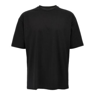Thom Krom Tops, Heren, Zwart, M, Katoen, M TS 840 Katoenen T-shirt