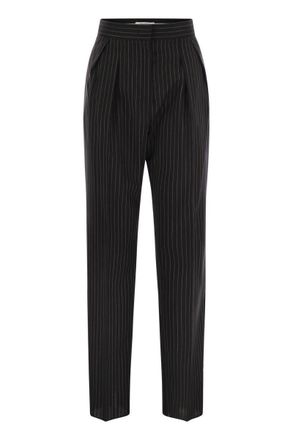 Max Mara Sesamo - Carrot Trousers In Wool Cloth