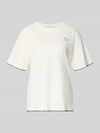 Freequent T-Shirt mit Rundhalsausschnitt und Stitchings in Marine, Gr&ouml;&szlig;e XXL