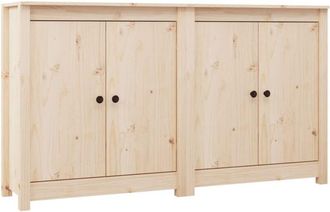 vidaXL Vidaxl - Aparador 2 uds de madera maciza de pino 70x35x80 cm
