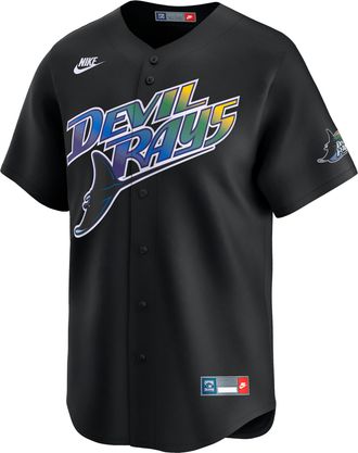Nike Tampa Bay Rays Cooperstown Nike Mens Dri-FIT MLB Limited Jersey in Black | CO25TDC2TDV-A3F