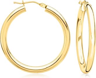 Ross-Simons Italian 18kt Yellow Gold Hoop Earrings