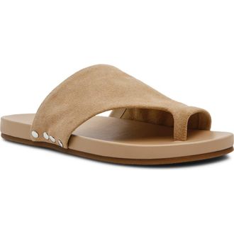 Steve Madden Kessey Slide Sandal in Sand Suede at Nordstrom, Size 5.5