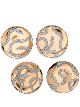 Jonathan Adler Set di 4 sottobicchieri Eden - Oro