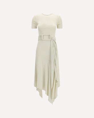 Alaia Belted jersey Dress Female 36
