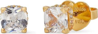 Kate Spade New York Little Luxuries 6mm Studs Womens Earring Clear/Gold, Brass/Cubic Zirconia