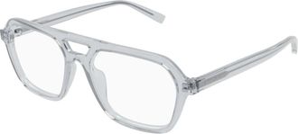 Saint Laurent Square Optical Frame - unisex - Brillen - Grijs - 55 MM - Accessoires