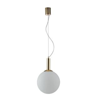 Netlighting Hera Globe Ceiling Pendant Gold Opal E27
