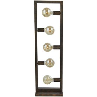 Searchlight Searchlight - Piantana Contemporaneo Oblungo Acciaio Marrone 5 Luci E27