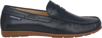 Mephisto Navy Blauwe Heren Mocassin - Heren - Loafers - Blauw - 45 EU - Leer - Schoenen
