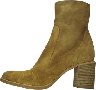 Strategia Tronchetti in camoscio - Dames - Laarzen met Hak - Geel - 39 EU - Leer - Schoenen