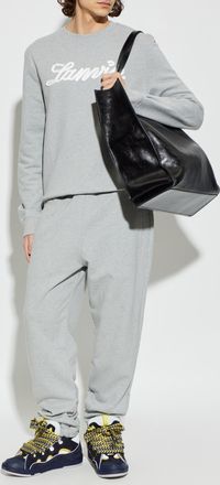 Lanvin Sweatpants With Logo, Mens, Grey