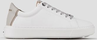 Alexander Smith London Man in white palmellato leather and light grey heel