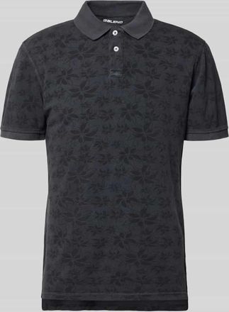 Blend Slim Fit Poloshirt mit kurzer Knopfleiste Modell FRISCO in Marine, Gr&ouml;&szlig;e XXL