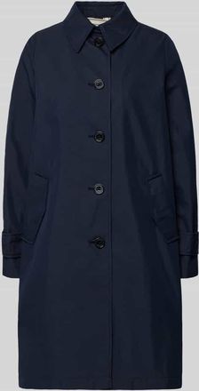 s.Oliver Red Label Regular Fit Trenchcoat aus Baumwoll-Mix in Marine, Gr&ouml;&szlig;e 32
