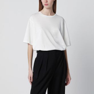 Frankie Shop T-shirt boxy Harper bianca