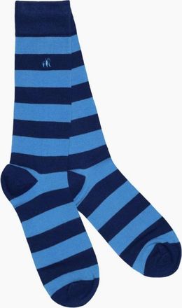 Swole Panda Womens Patterned Bamboo Socks M - Blue - Size: 13/6.5/7/7.5/11.5/5/12/5.5/12.5/6/10/3.5/10.5/4/11/4.5/8/2/9/2.5/9.5/3/One size/1/1.5/8.5
