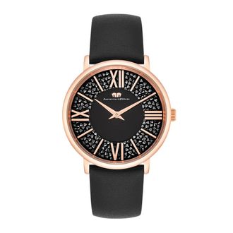 Rhodenwald & S&ouml;hne Womens Female Stainless steel Watch 36,0mm - Black Stainless Steel (archived) - One Size