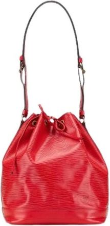 Louis Vuitton Pre-owned Bucket Bags, female, Red, Size: ONE SIZE Pre-owned Bucket Bag