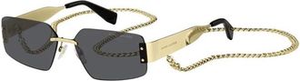 Marc Jacobs 875/N/S Rechthoekige Zonnebril - unisex - Zonnebrillen - Geel - 59 MM - Accessoires