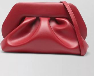 Themoir&egrave; medium vegan leather clutch detachable strap