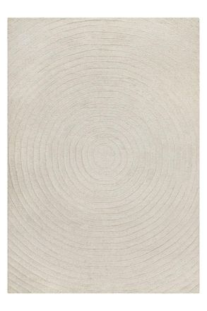 Wecon Home Alfombra de pura lana tejida a mano crema 200x300
